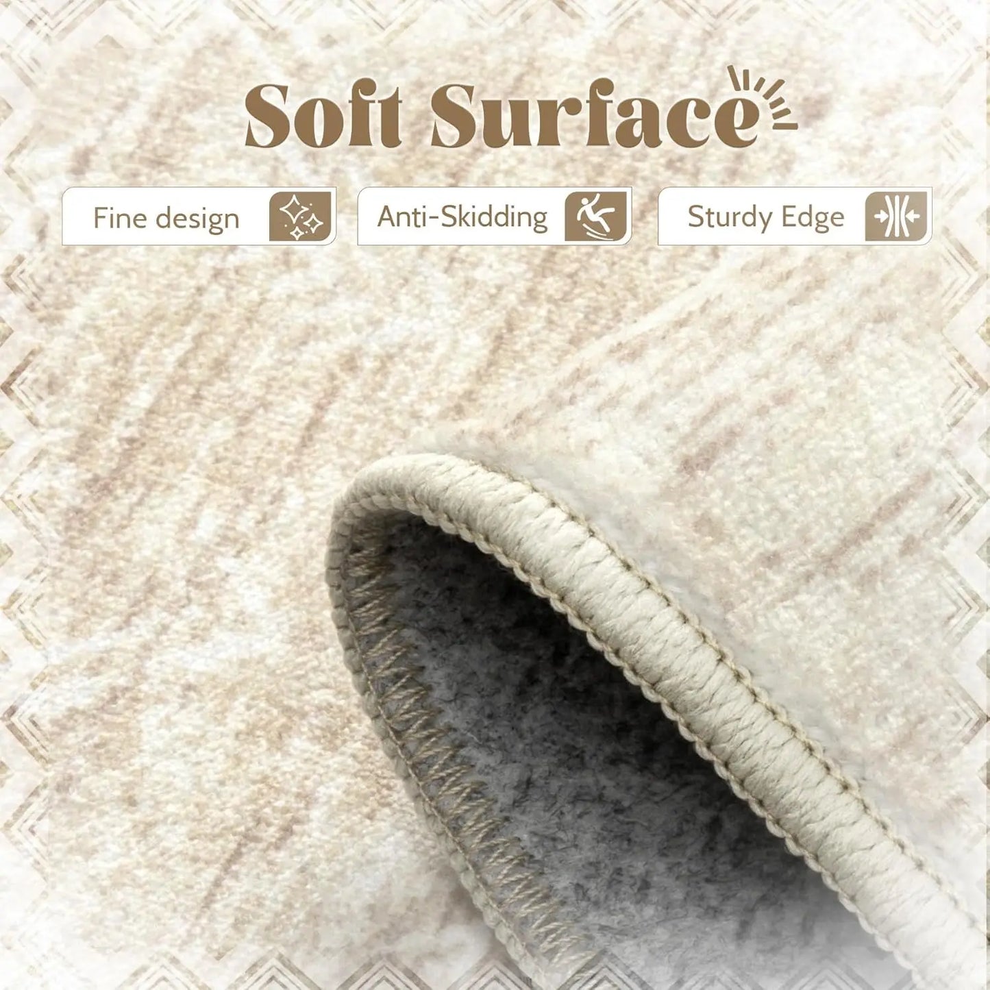 Moroccan Geometric Boho Rug