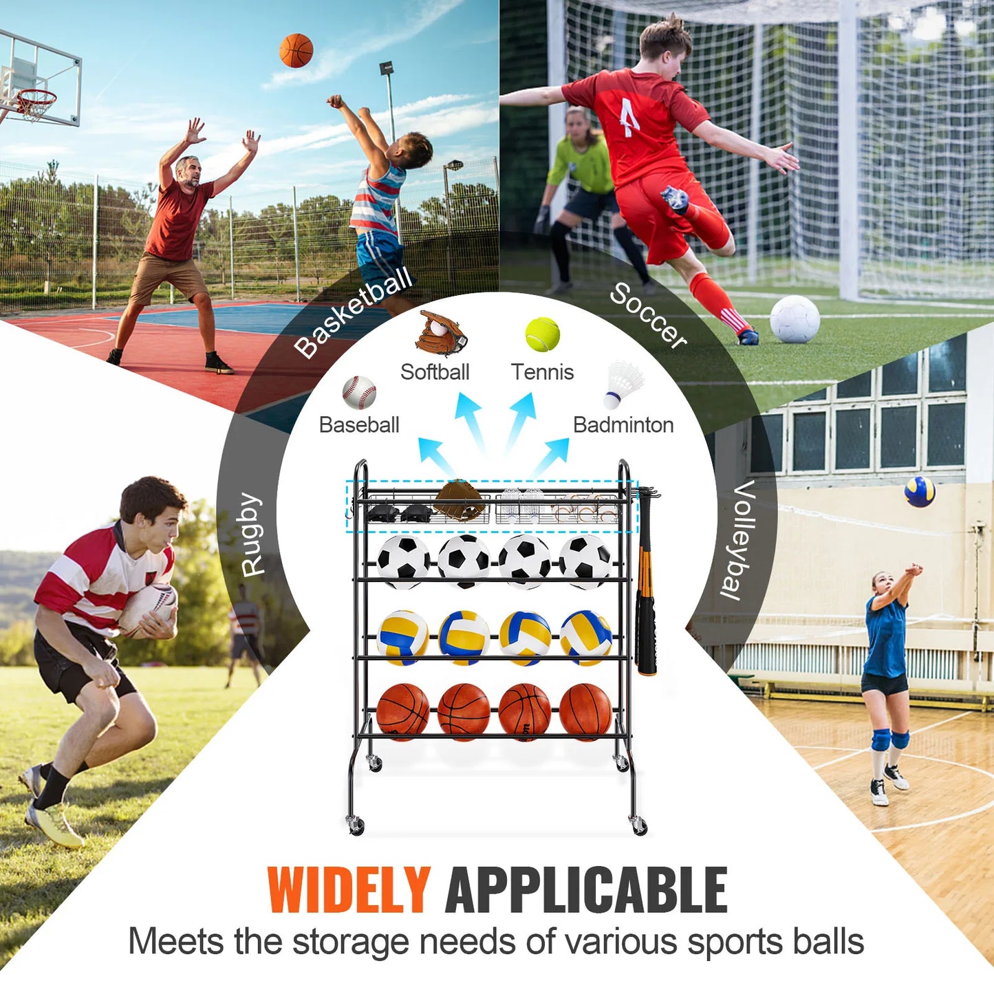 Sports Equipment Storage Organizer