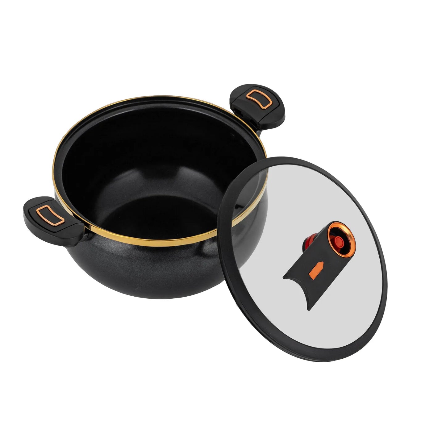 8.45Qt Black Non-Stick Micro Pressure Cooker