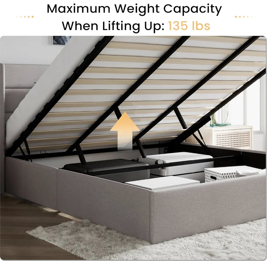 King Size Lift Up Storage Bed