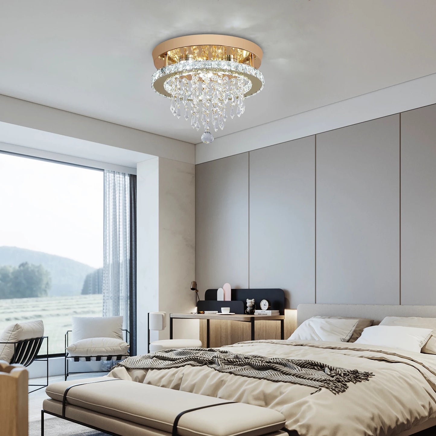 Gold Modern Led Ceiling Light