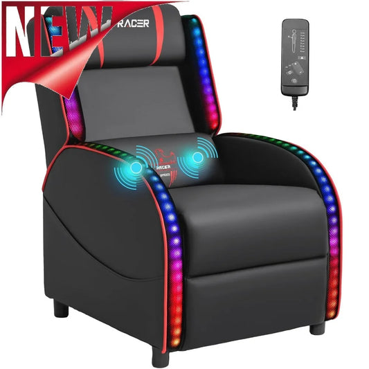 LED Gaming Massage Recliner
