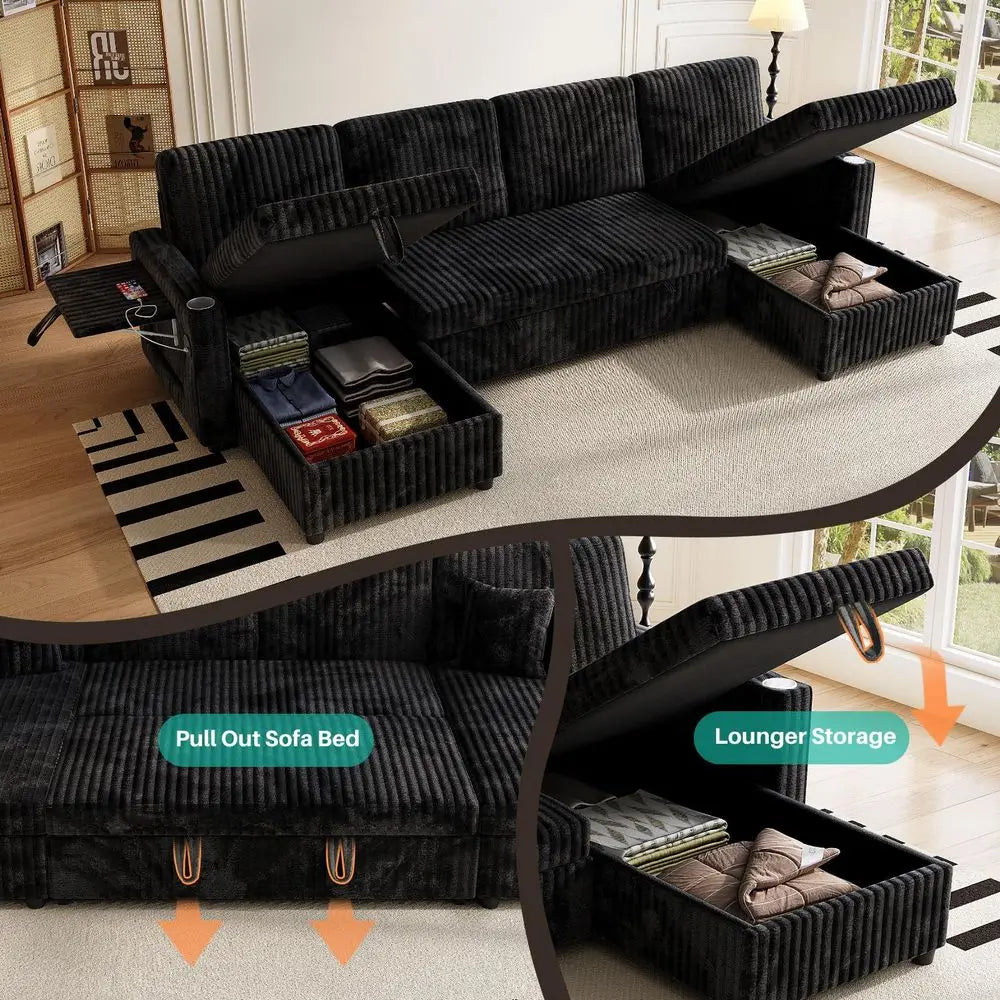 Convertible Corduroy Cloud Sofa