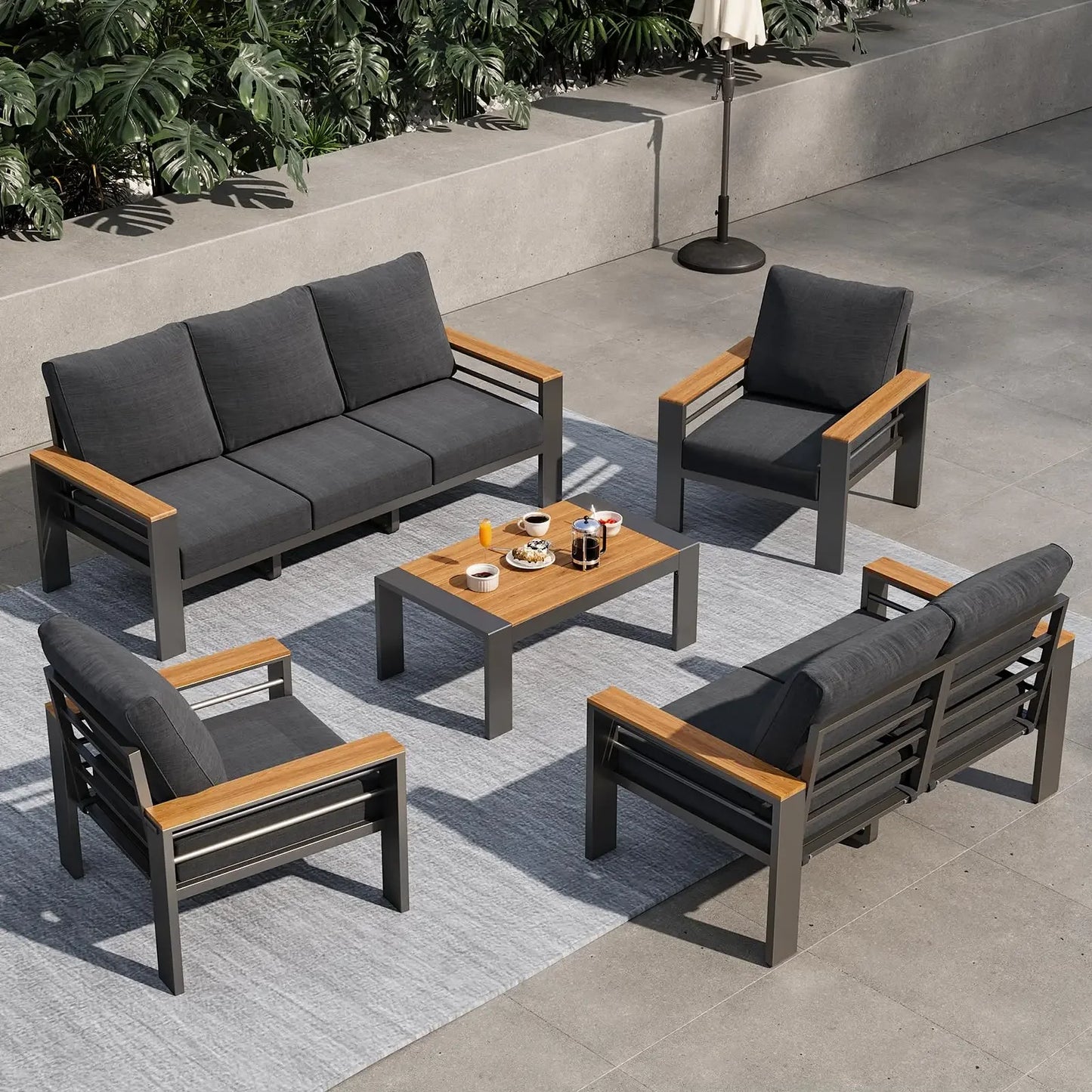 Outdoor Sectional with Coffee Table