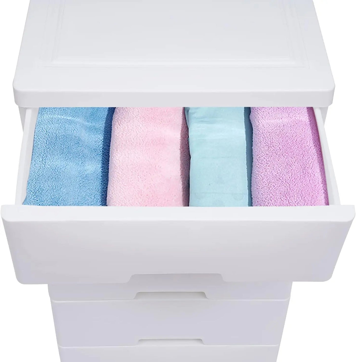 White Plastic Storage Dressers