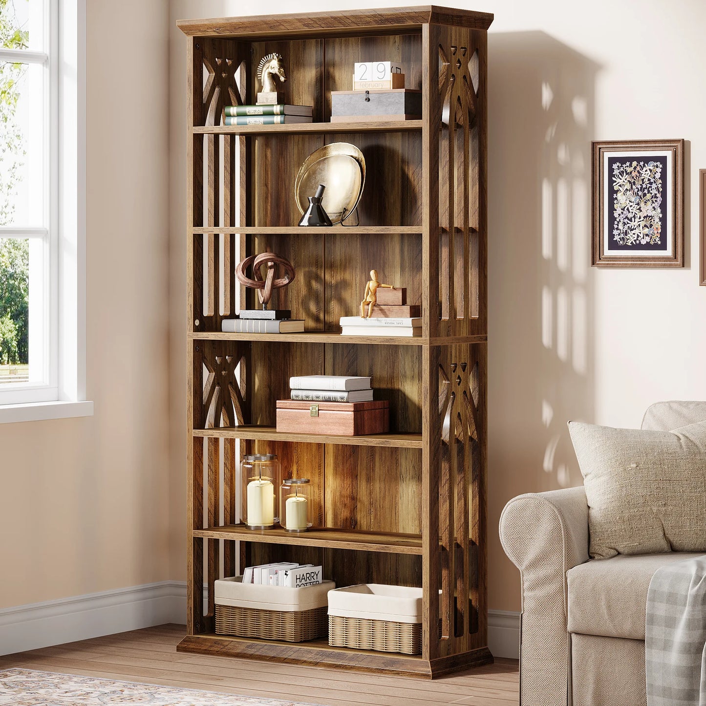 6-Tier Bookshelf