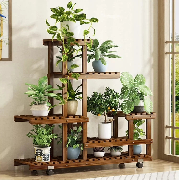 Wood Plant Stand