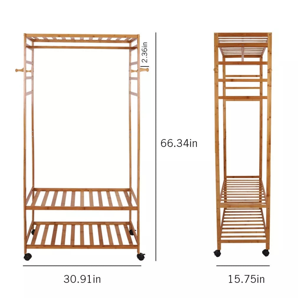 Bamboo Garment Rack
