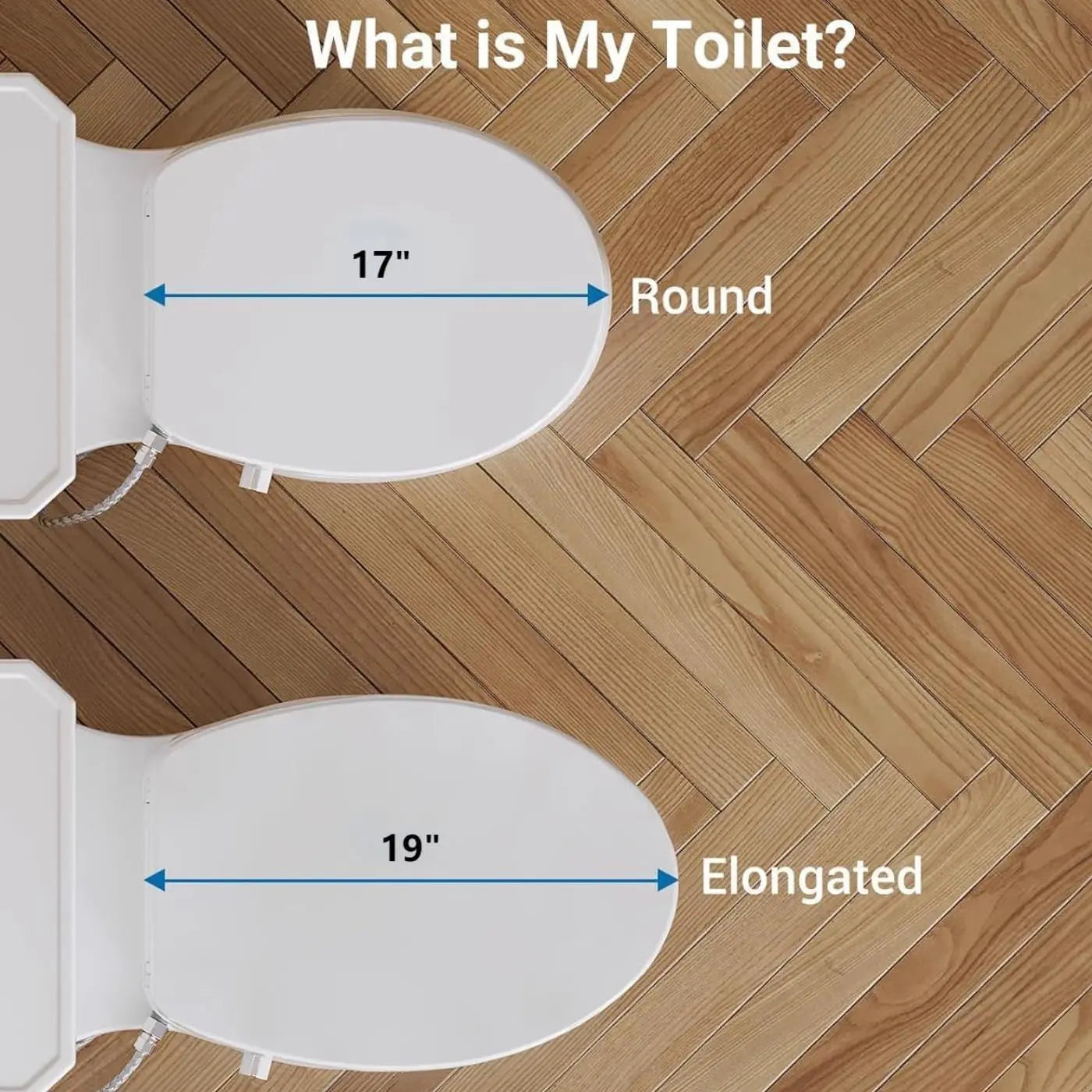 Non-Electric Round Bidet Toilet Seat