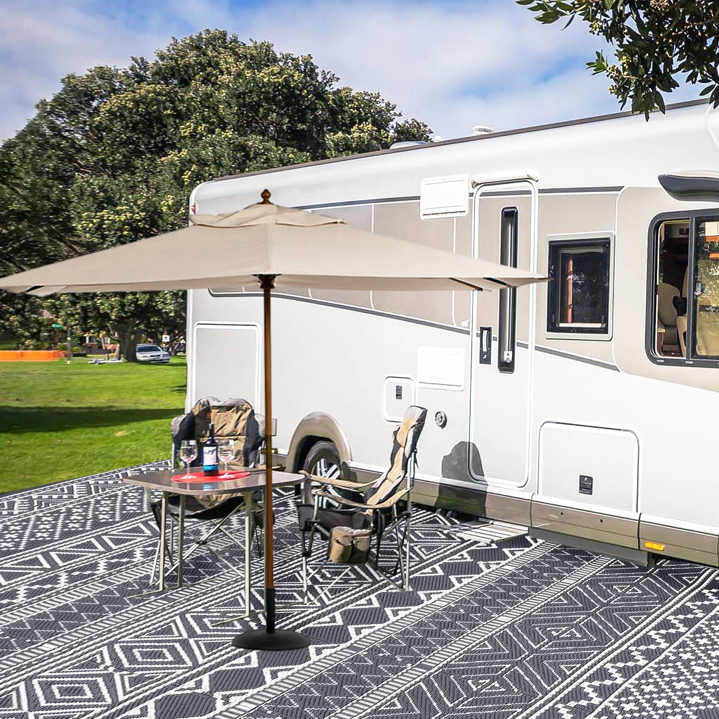 Outside Plastic RV Rug