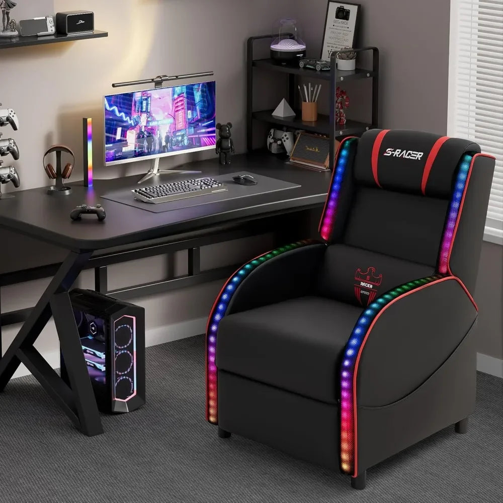 LED Gaming Massage Recliner