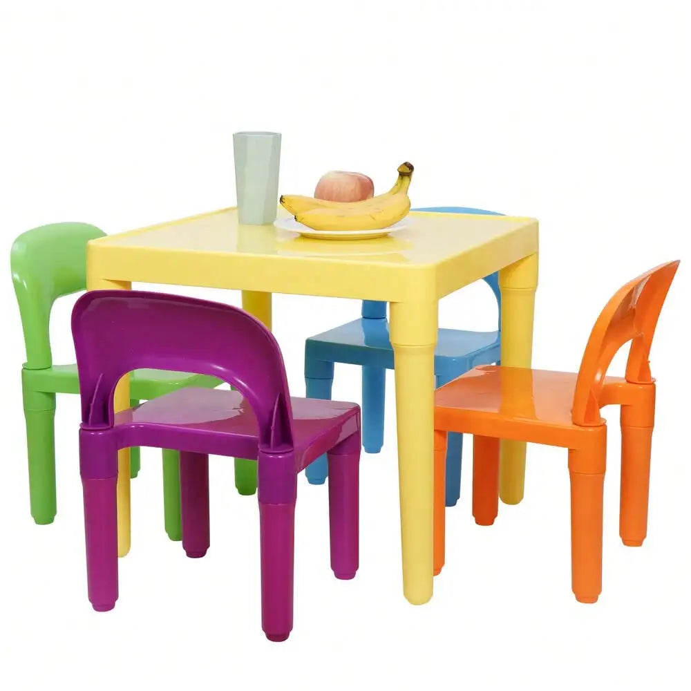 Kids Table and 4 Chairs Play Set