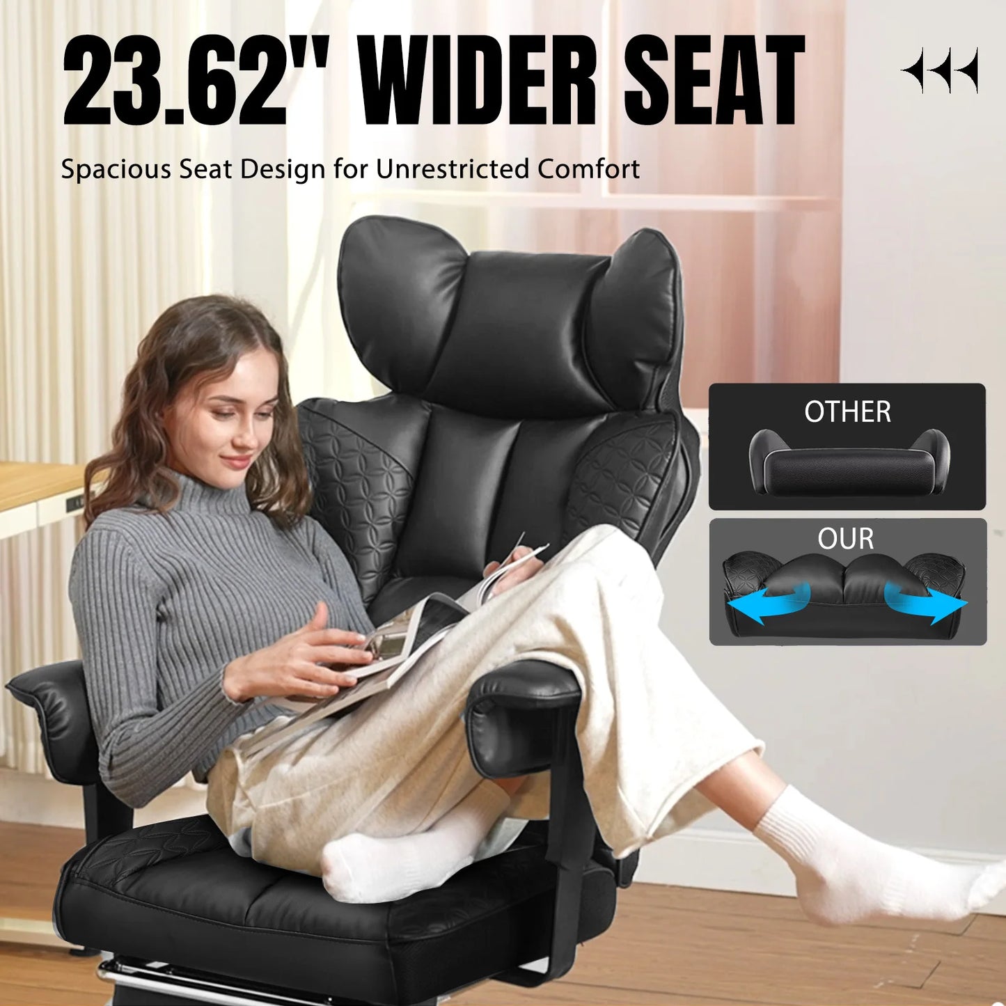 Leather High Back Gaming Chair