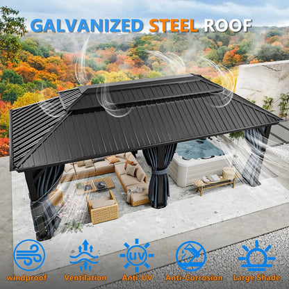 Heavy Duty Galvanized Steel Gazebo
