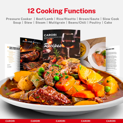 9-in-1 Electric Pressure Cooker 6 Qt Multi-Function