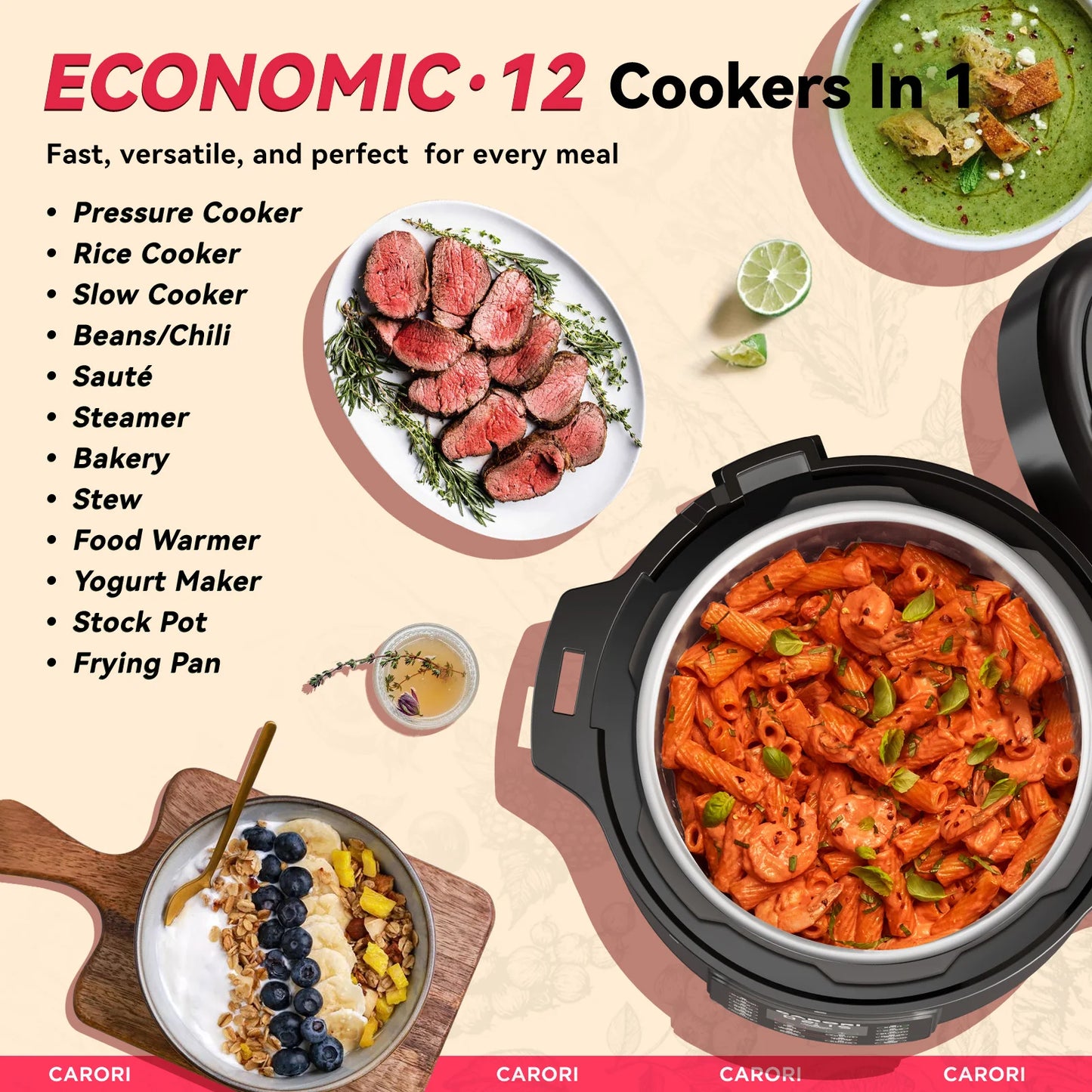 Electric Pressure Cooker 8Qt