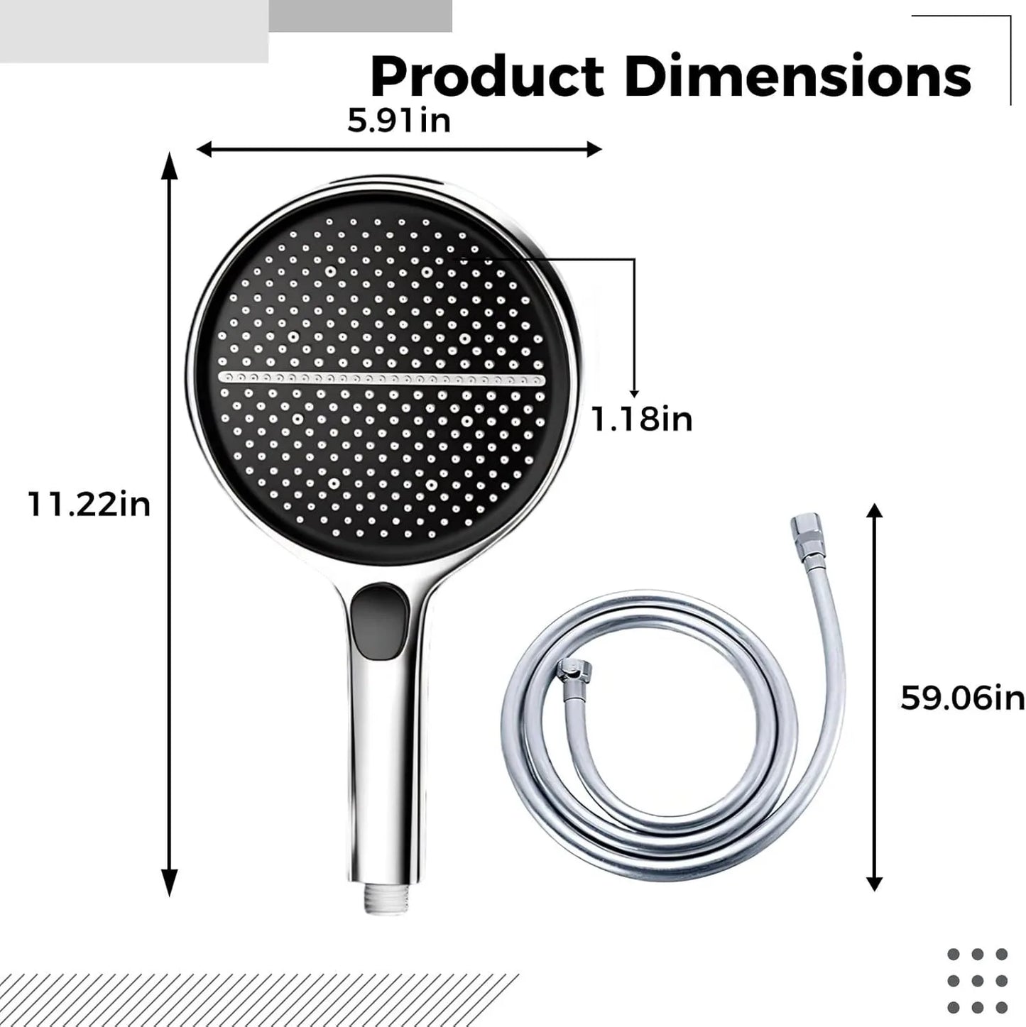 Large Rainfall Spray With Hose