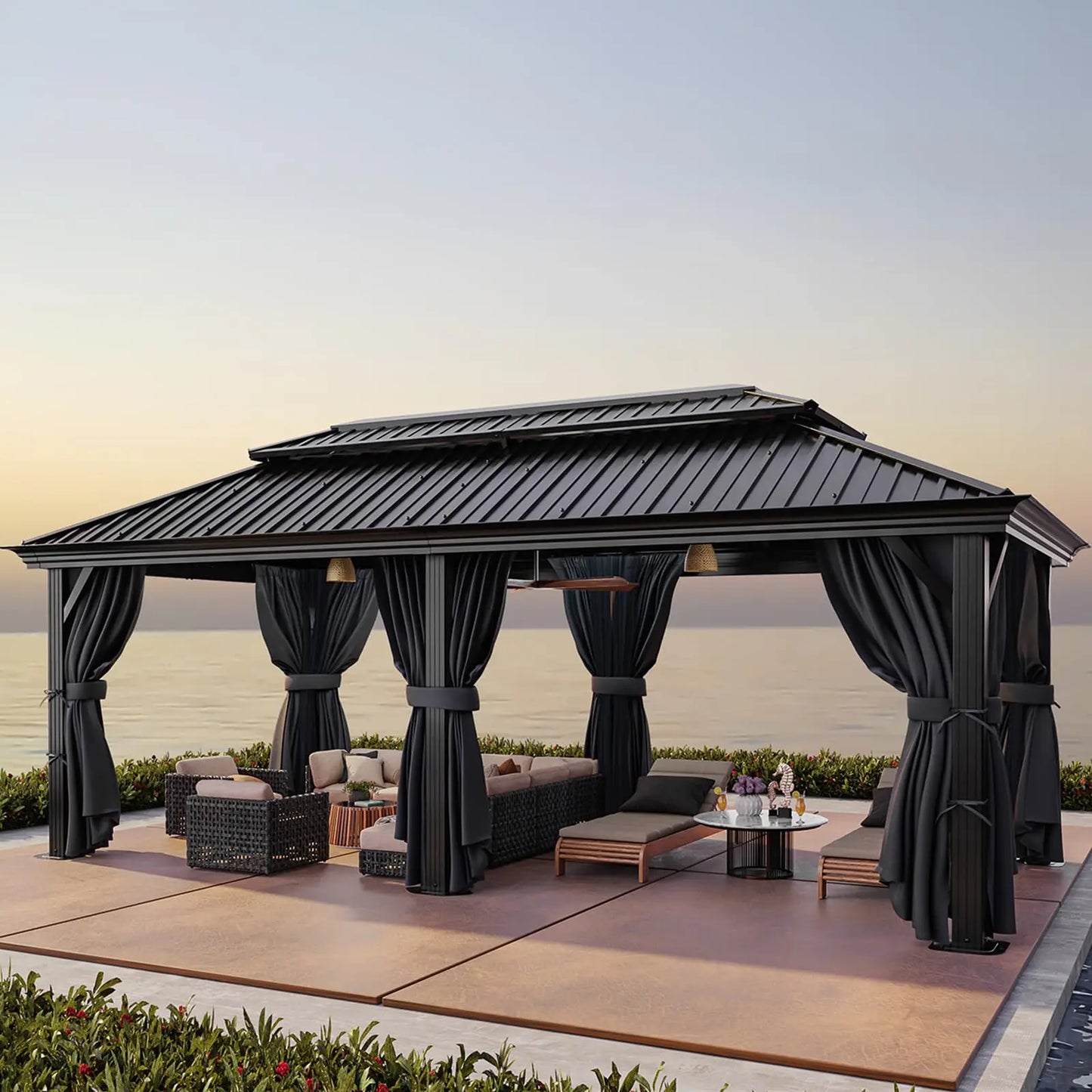 Heavy Duty Galvanized Steel Gazebo