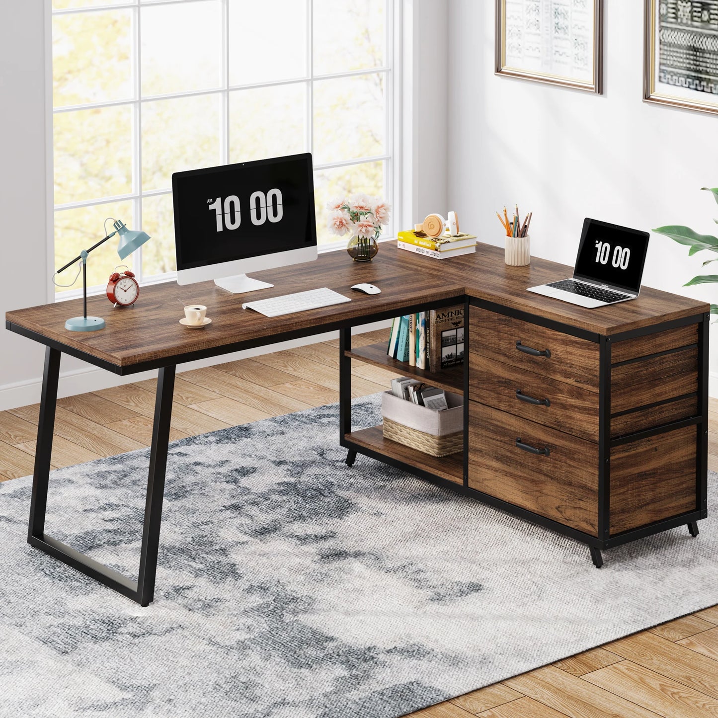 L-Shaped Computer Desk
