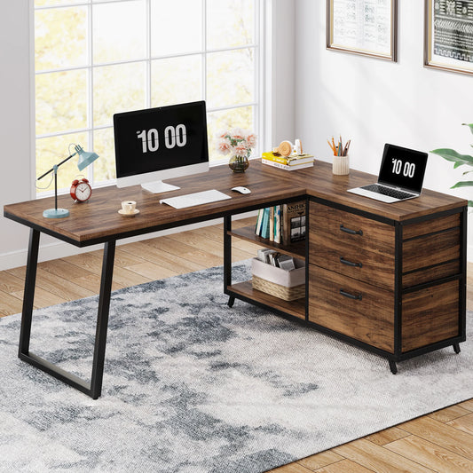 L-Shaped Computer Desk