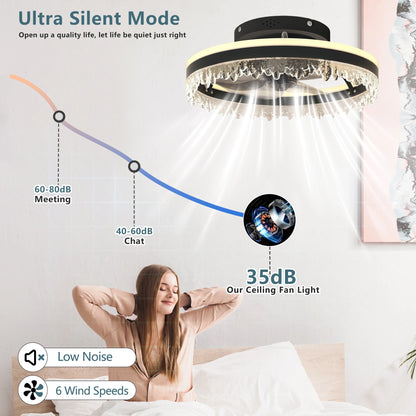 LED Ceiling Fan with Light