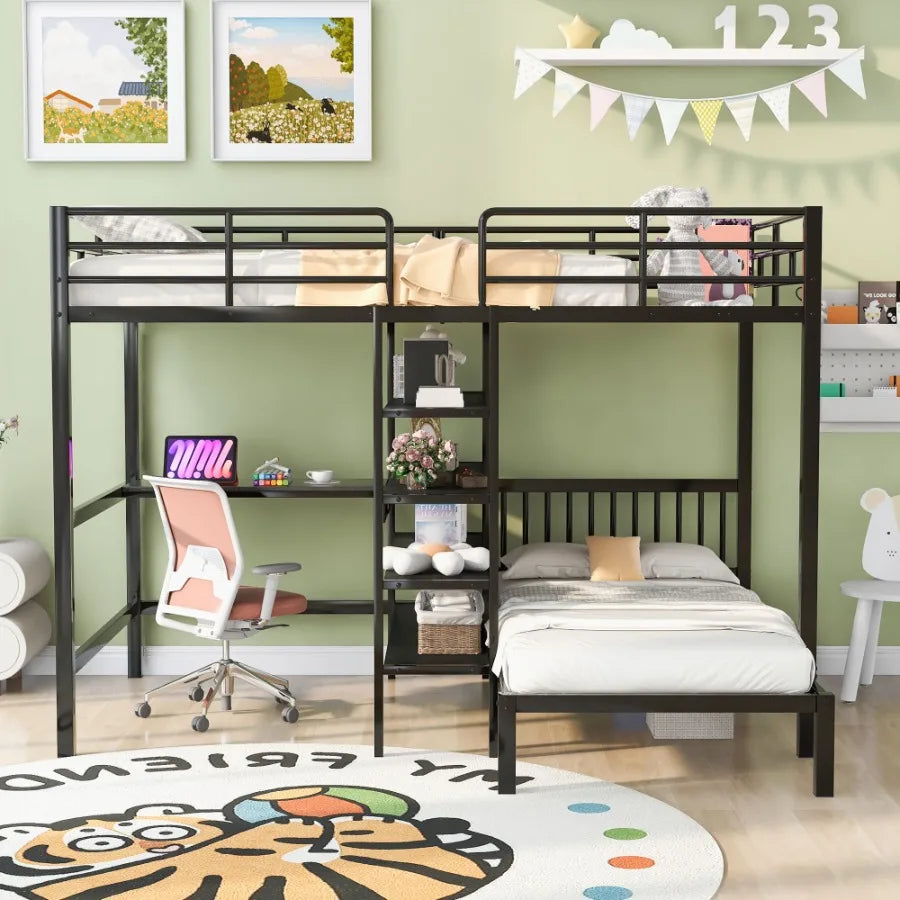Full Over Twin Metal Bunk Bed
