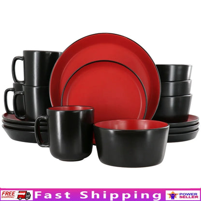 16 Piece Stoneware