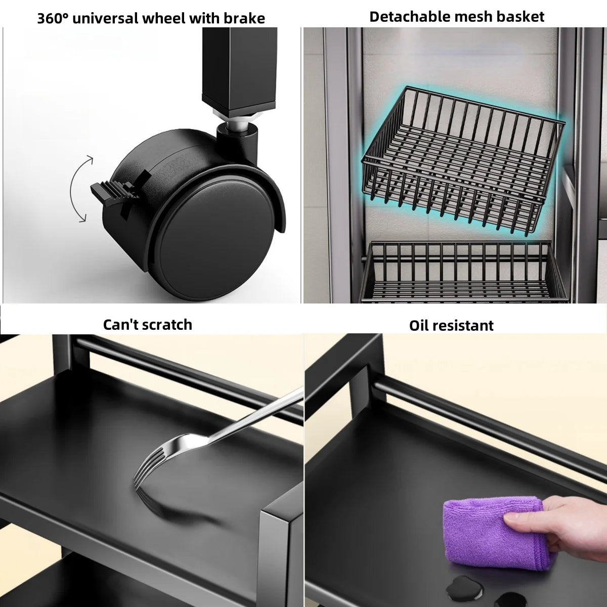 removable cabinet storage rack