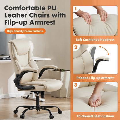 Leather Ergonomic Office Chair