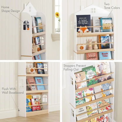 Wooden Bookcase Organizer
