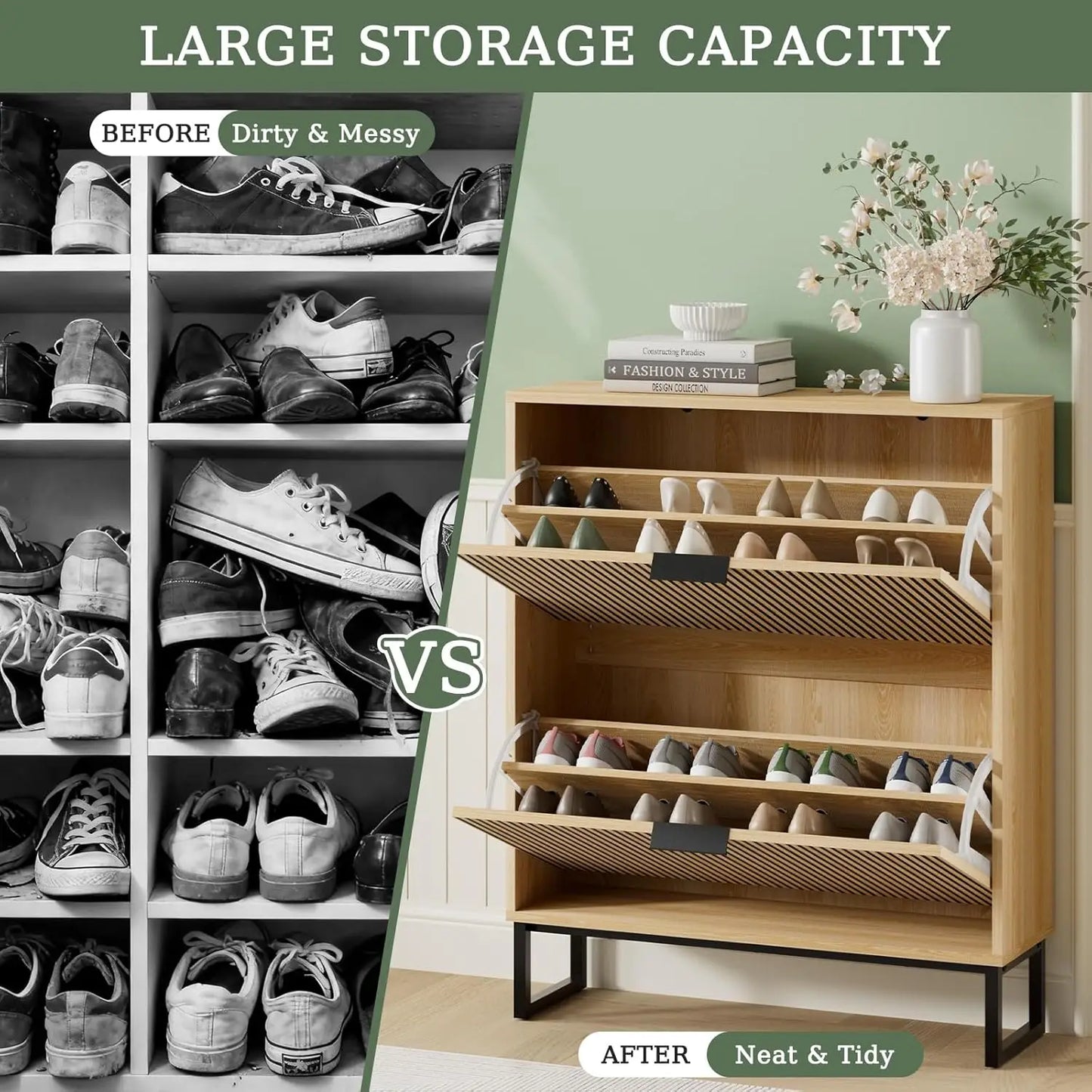 Modern Freestanding Hidden Shoes