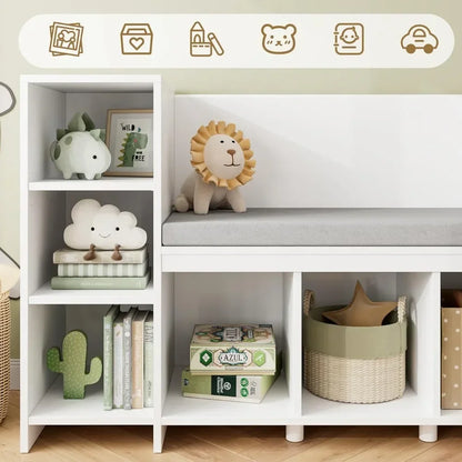 Kids Reading Nook with Bench