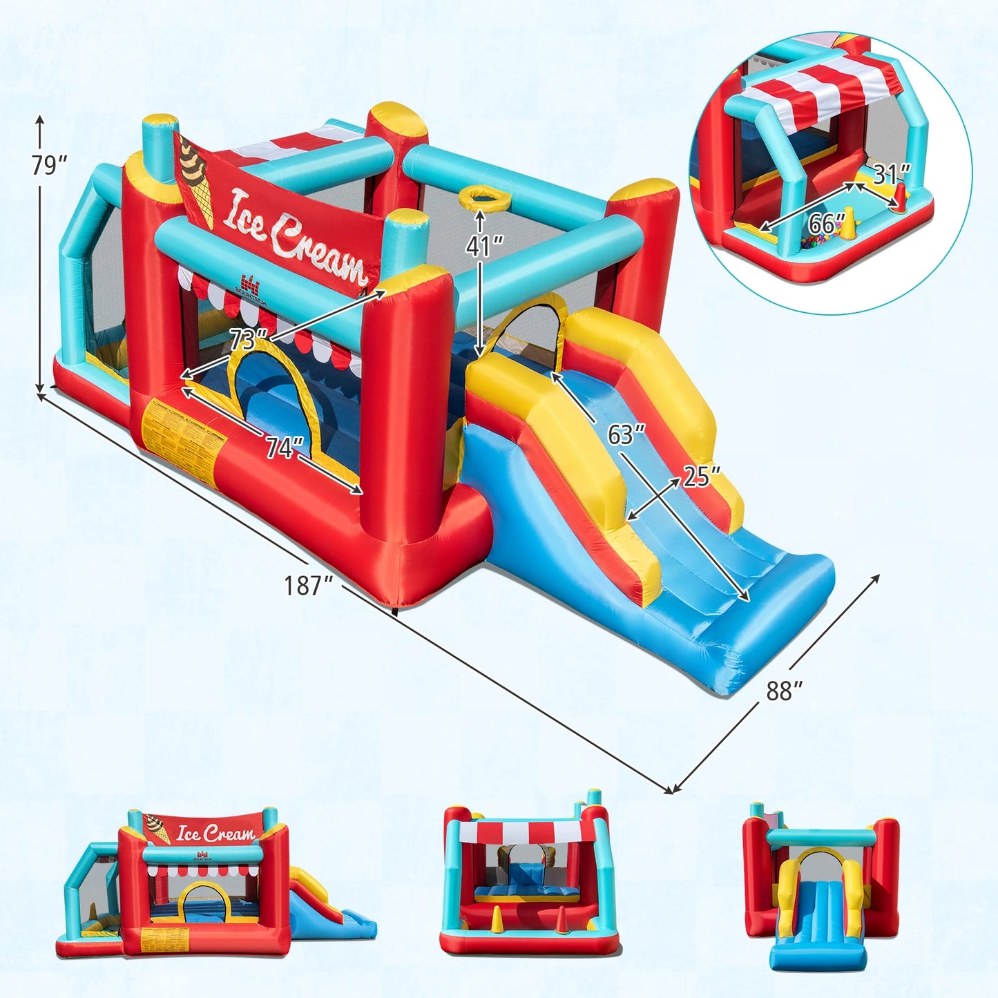 Ice Cream Jumping Castle