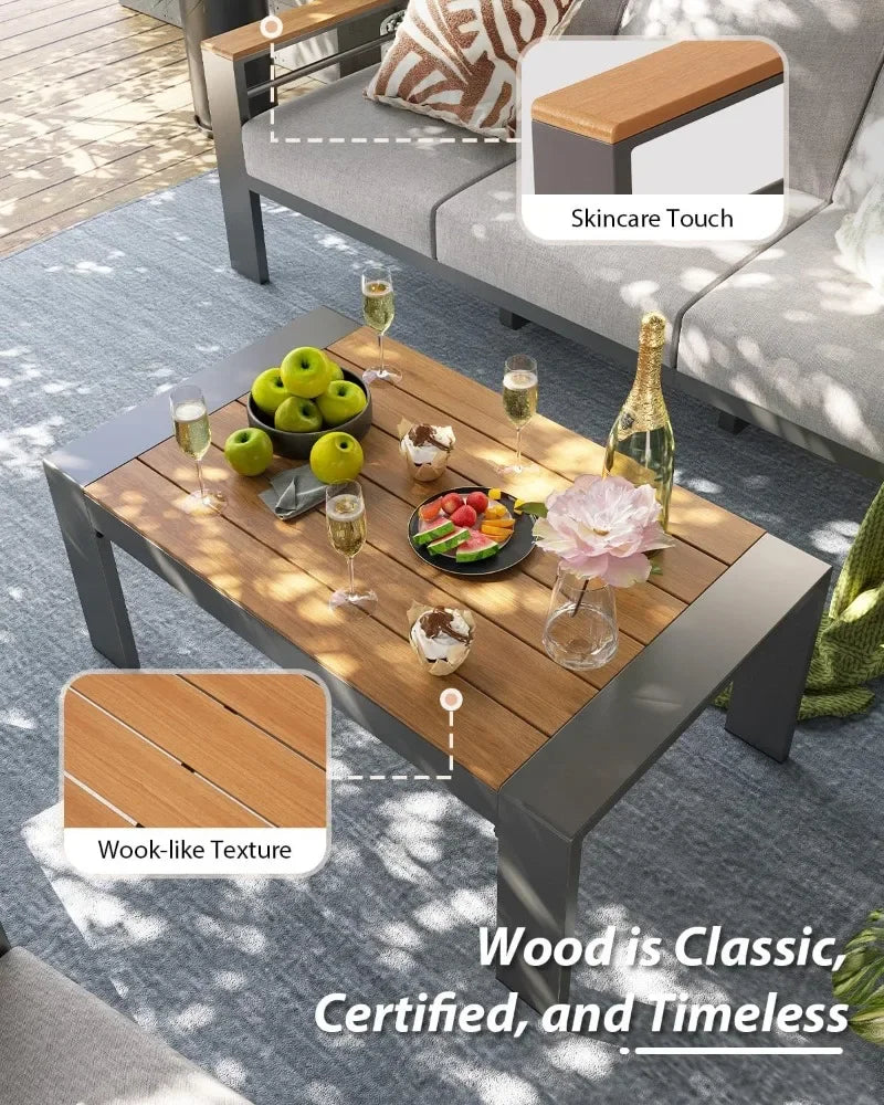 Outdoor Sectional with Coffee Table