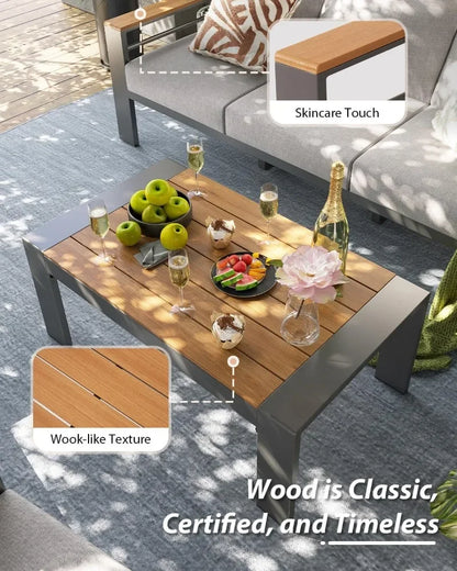 Outdoor Sectional with Coffee Table