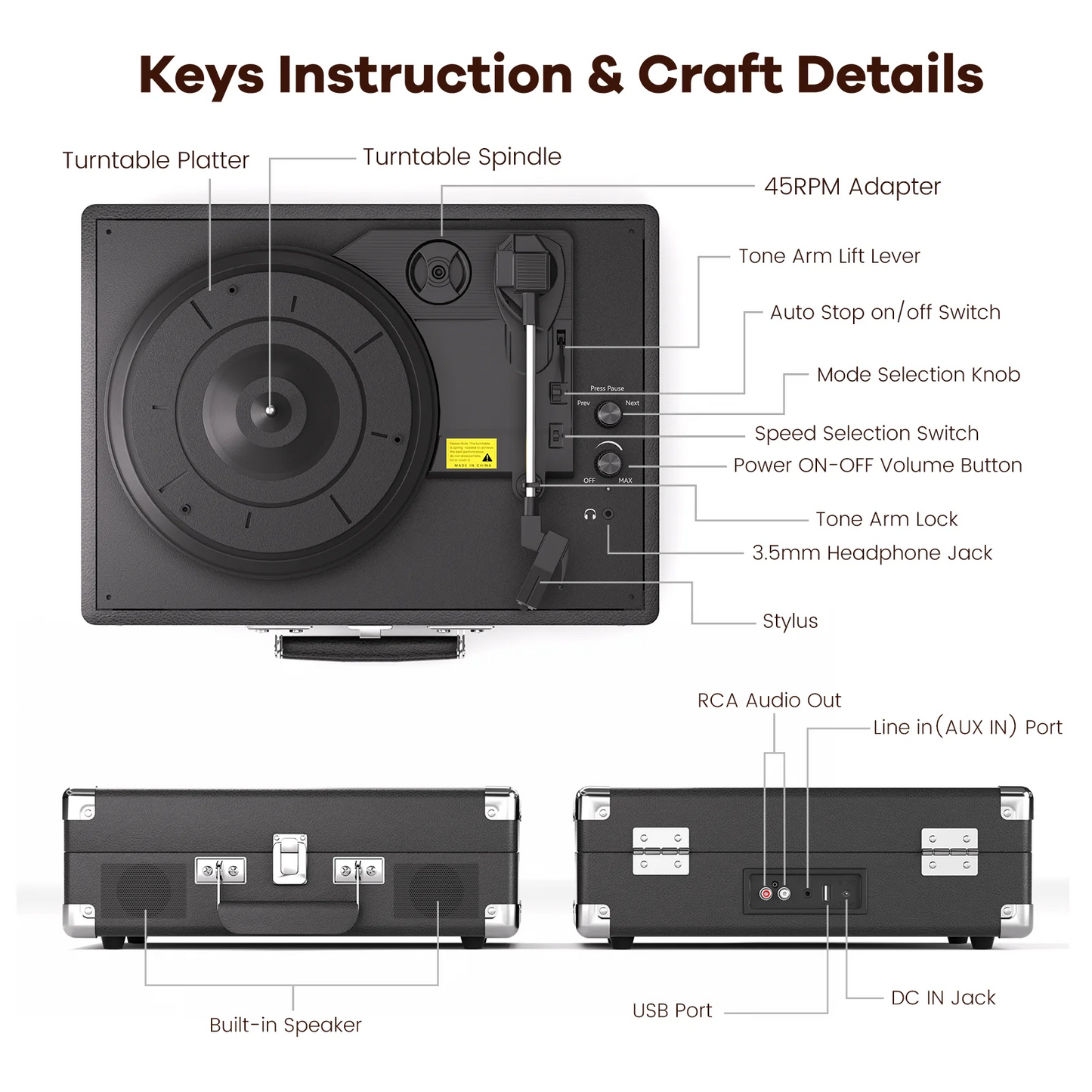 Vintage gramophone device
