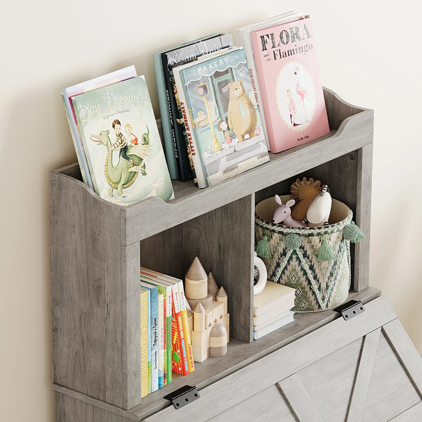 Wooden Kids Bookcase