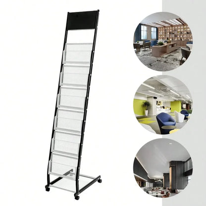 Rolling Magazine Rack