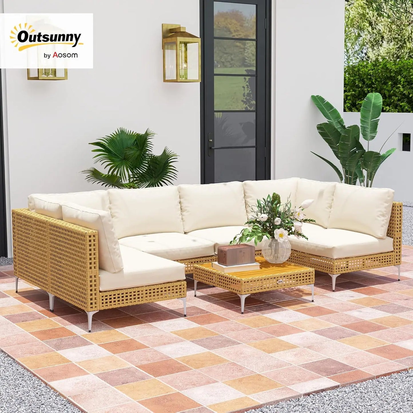 7-Piece  Wicker Furniture Set