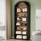 White Arched Bookcase