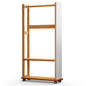 Full-Length Shatterproof HD Mirror Coat Rack Clothes for Bedroom Living Room Multi-Storage Mirror Stand
