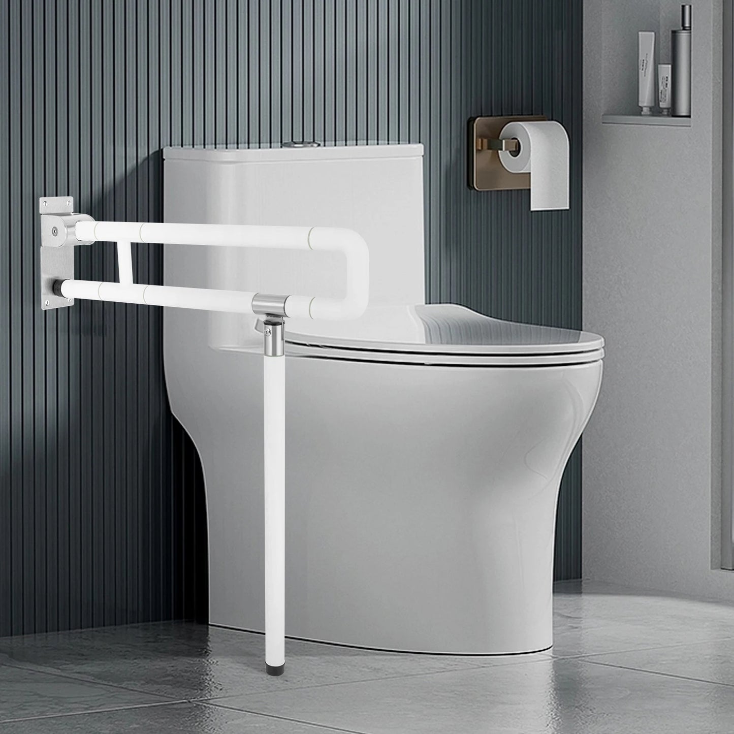 Toilet Handle Disabled  Wall Grab Bar