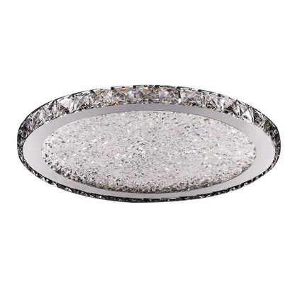 16" Round Modern Crystal Ceiling Light