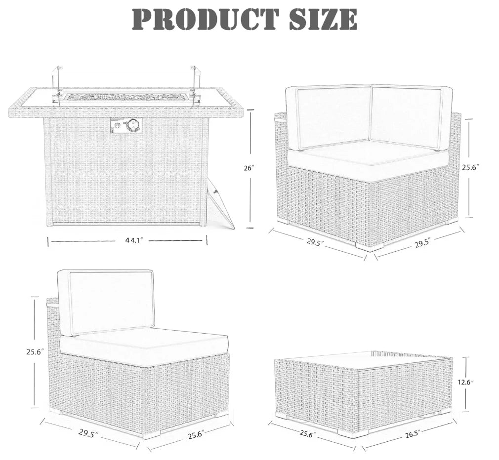 Outdoor Conversation Sofa Sets