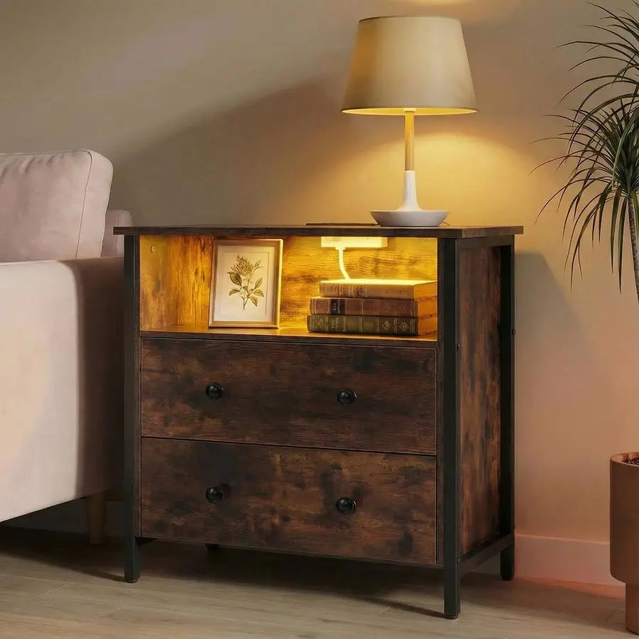 Large Wood Night Stand