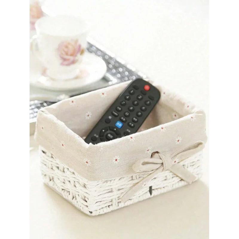 Woven Desktop Storage Basket