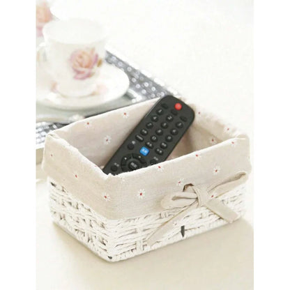 Woven Desktop Storage Basket