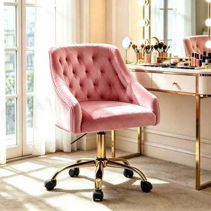 Vanity Chair with Wheels