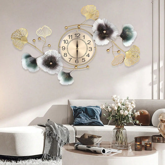 Ginkgo Leaf Wall Clock