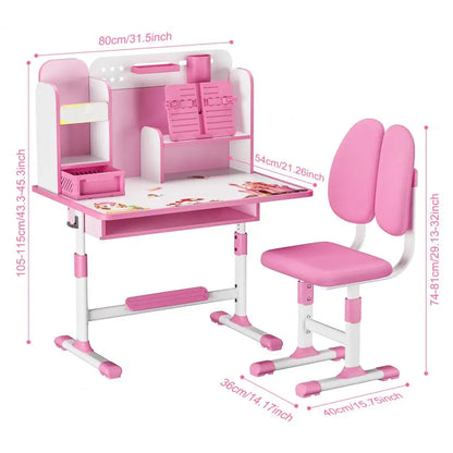 Kids Study Desk Chair Set